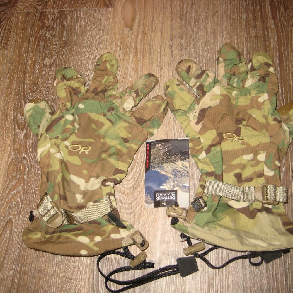 Outdoor Research Modular Glove System Shell Gloves Gore-tex Multicam Large